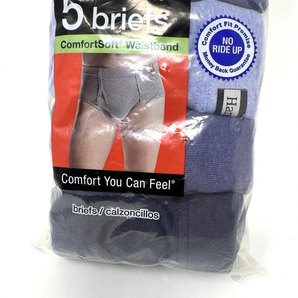 Hanes Men's XL Underwear Bundle T Shirts 6 PK + Briefs 5 PK Tagless New Sealed
